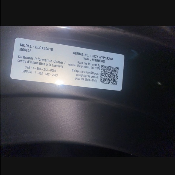 Lg smart gas dryer - Picture 3 of 7